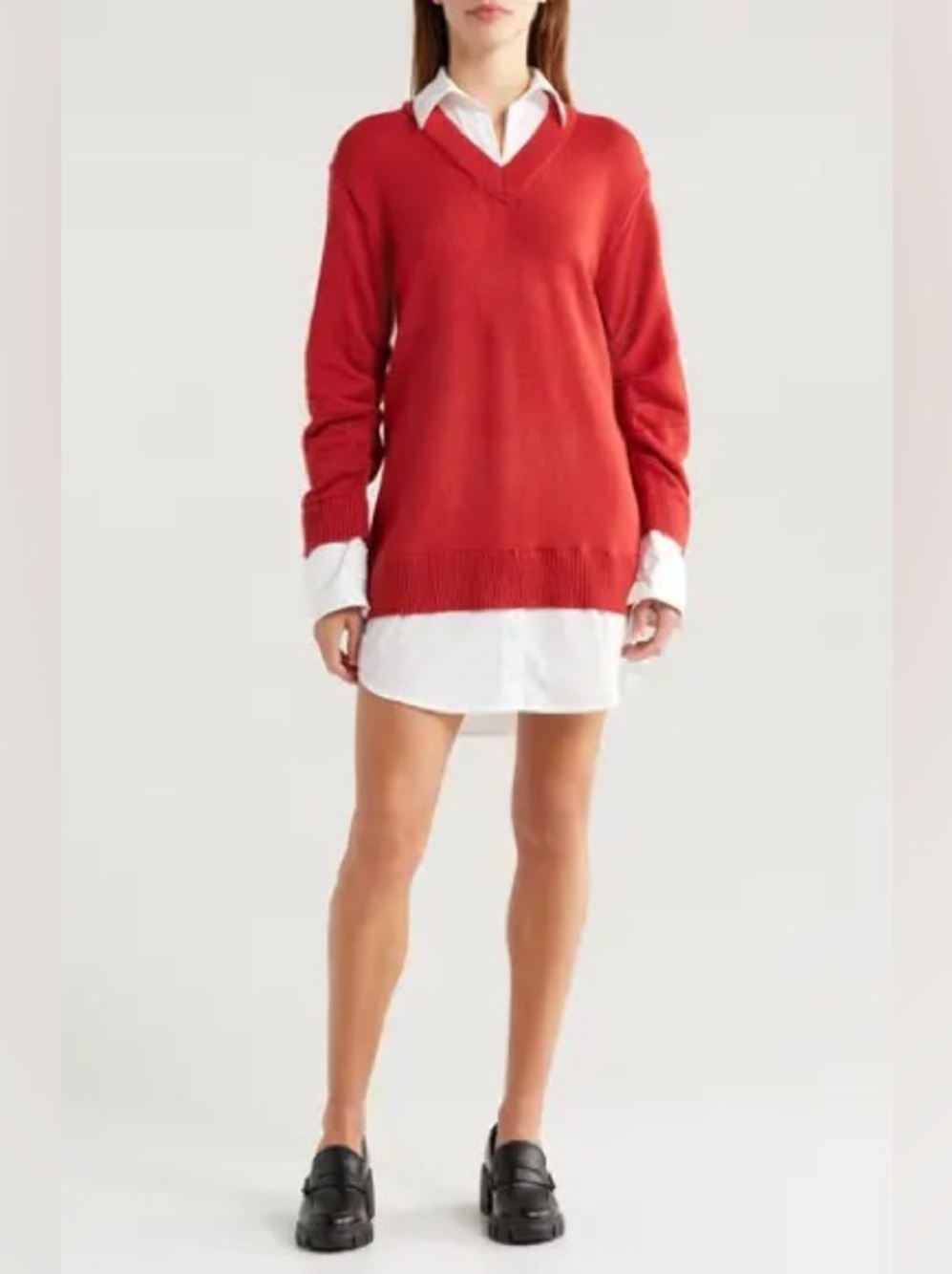 NWT En Saison Colby Collar Sweater Dress